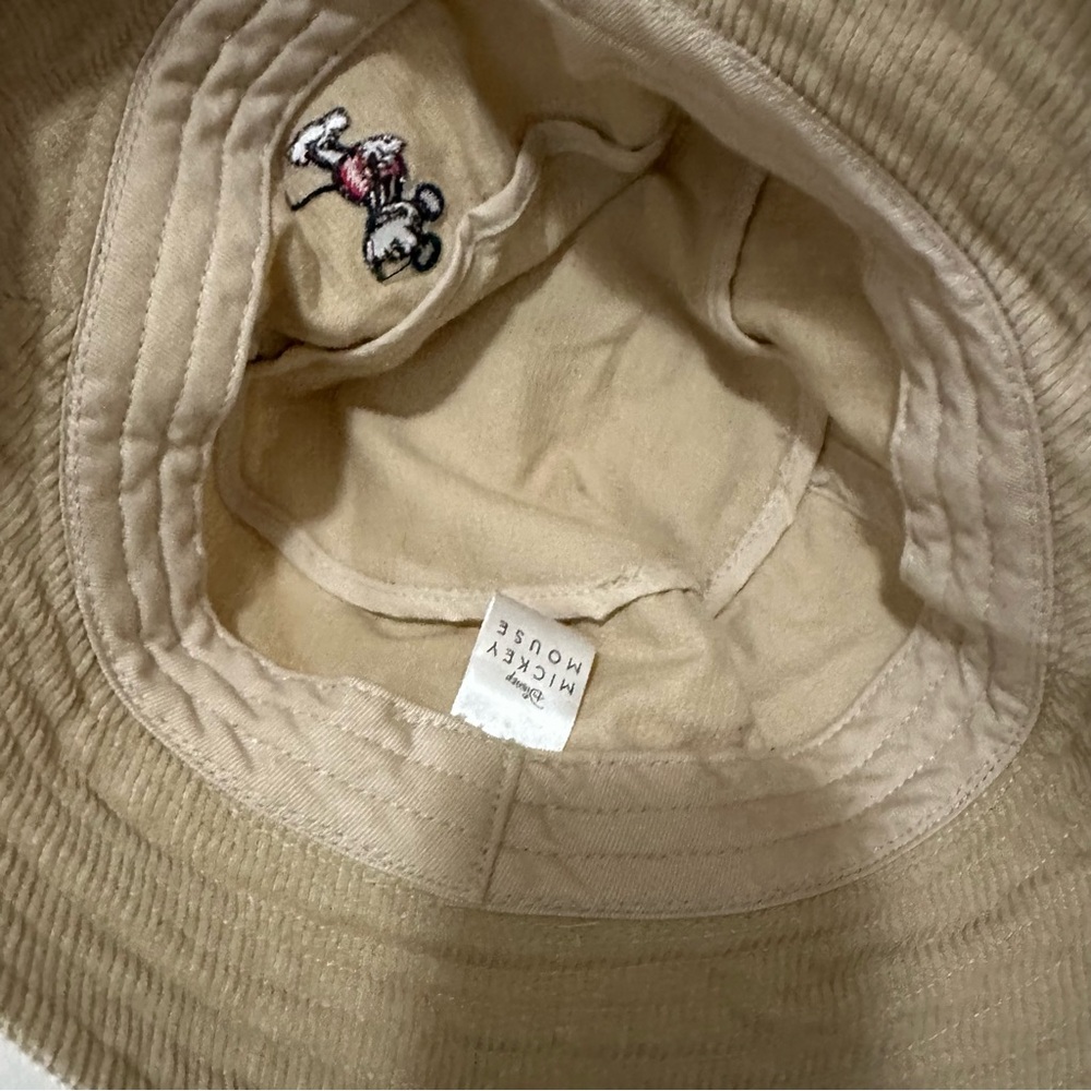 Mickey Mouse Corduroy Bucket Hat Adult M/L Disney Golf Sun Fishing Cap - Picture 3 of 6
